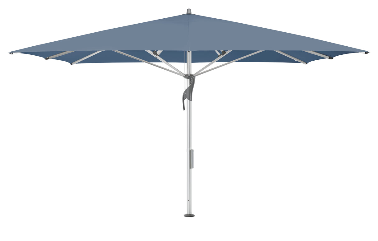 Glatz Gastronomieschirm - FORTELLO LED, Gestell Aluminium natureloxiert, 300 x 300 cm - 400 x 400 cm, quadratisch