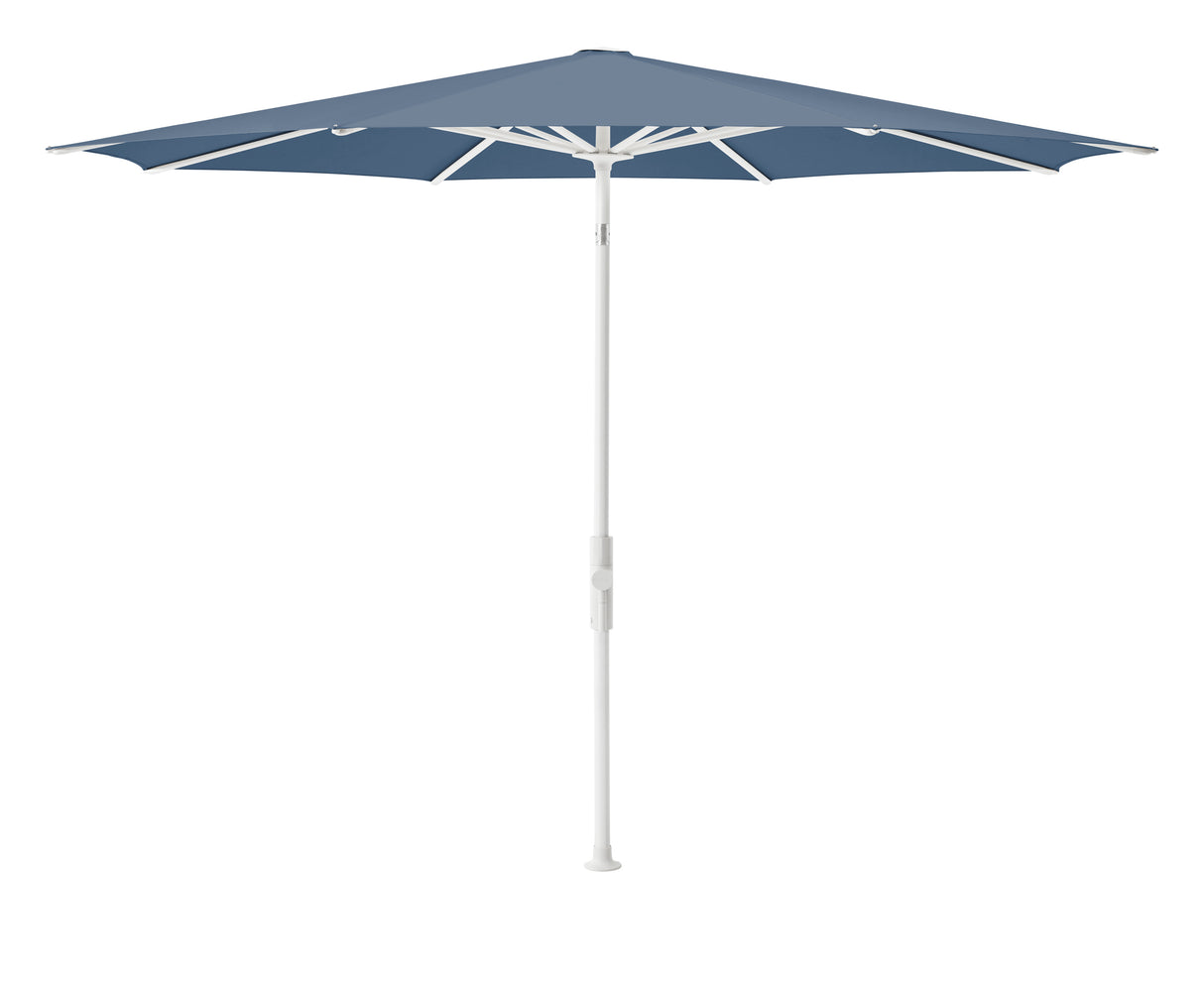 Glatz TWIST Sonnenschirm, matt weiss pulverbeschichtet - rund