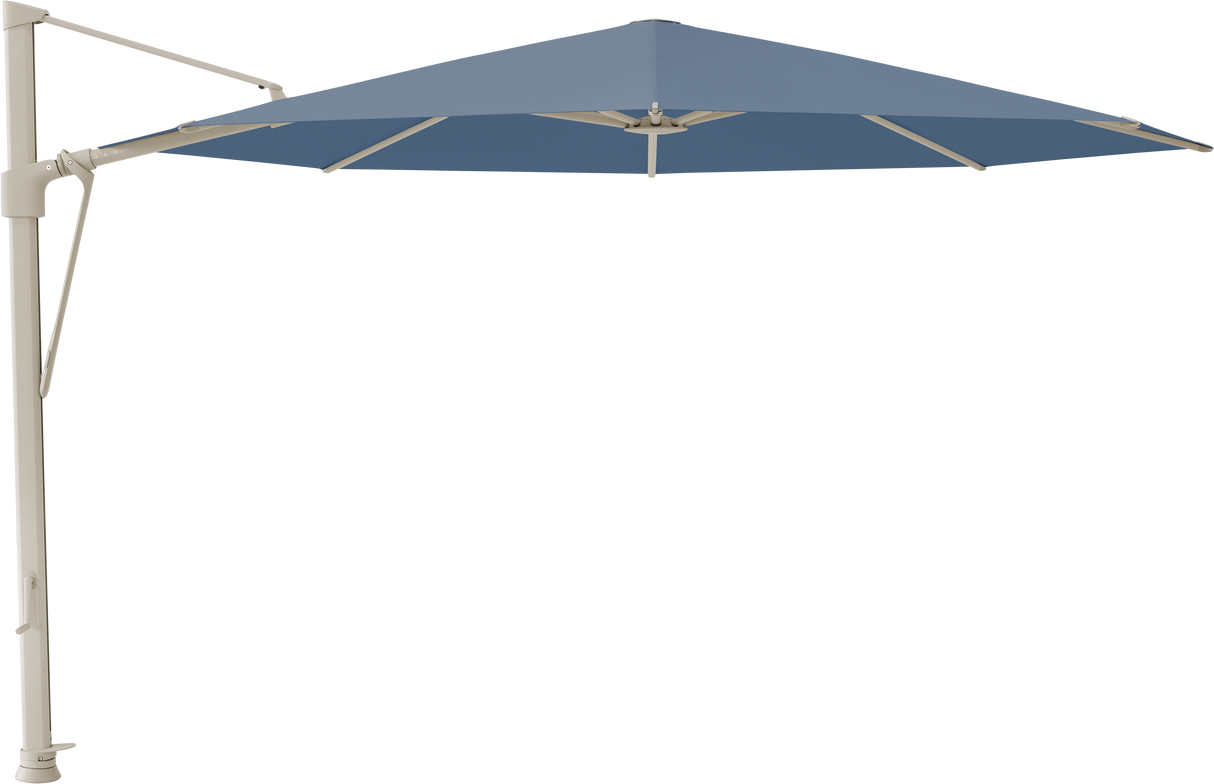 Glatz VITA Sfera Ampelschirm, Gestell Aluminium, seidengrau oder anthrazit pulverbeschichtet, Ø 375 cm