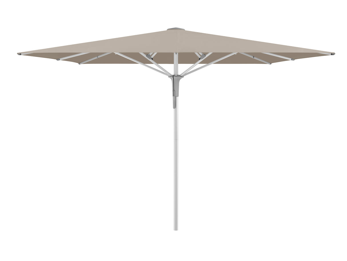 Glatz Gastronomieschirm - FORTERO Pro, Gestell Aluminium natureloxiert, 300 x 300 cm, quadratisch