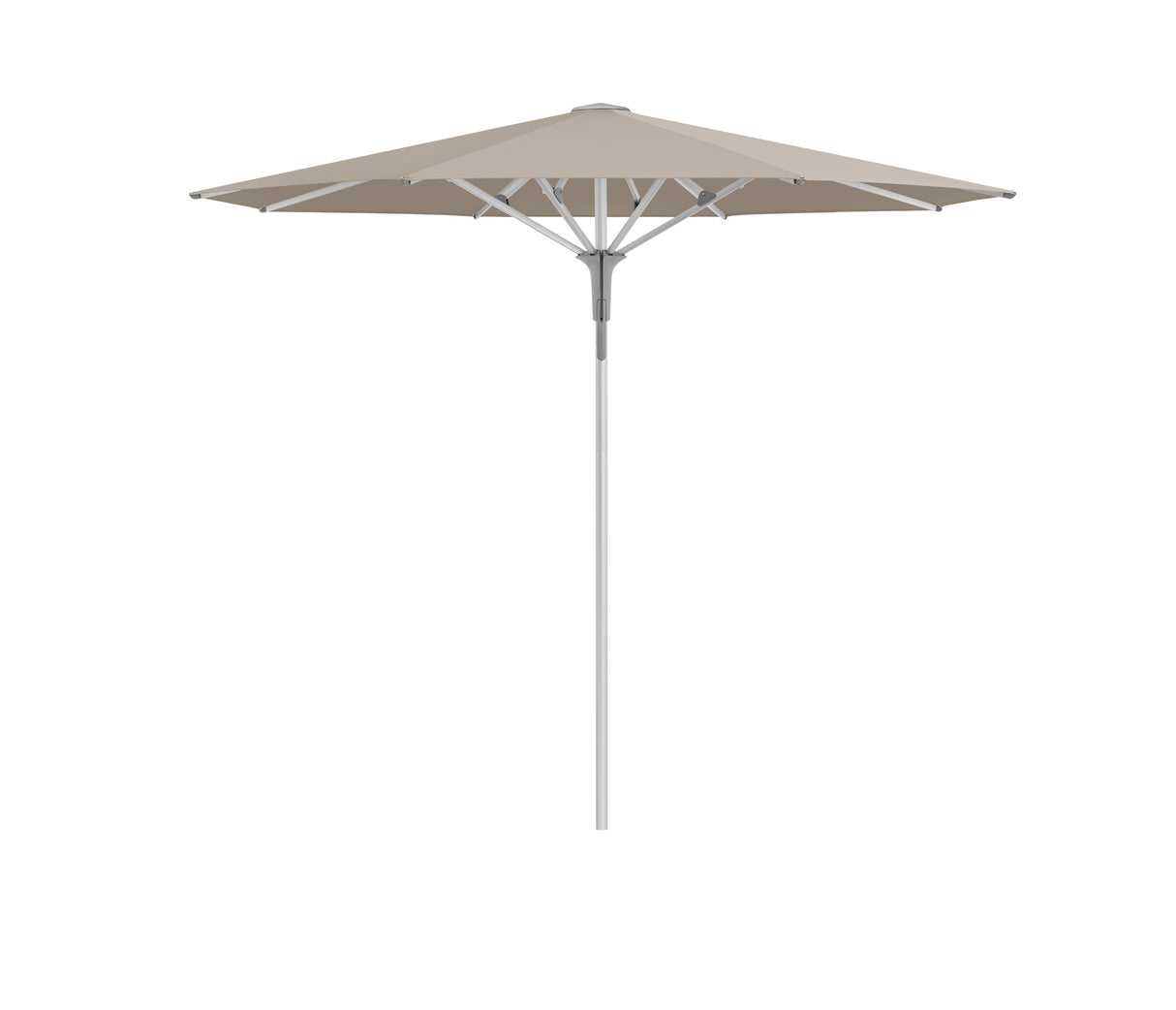 Glatz Gastronomieschirm - FORTINO Pro, Gestell Aluminium natureloxiert, Ø 250 cm - Ø 300 cm, rund