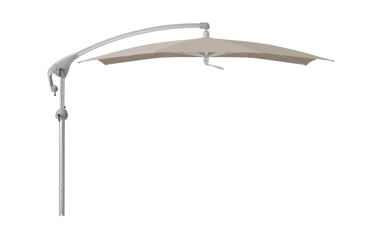 Glatz PENDALEX P+ Sonnenschirm, Gestell Aluminium natureloxiert - rechteckig