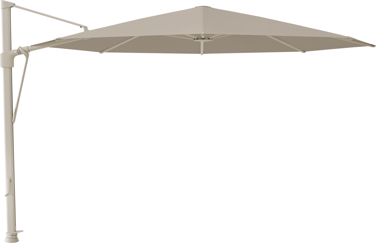 Glatz VITA Sfera Ampelschirm, Gestell Aluminium, seidengrau oder anthrazit pulverbeschichtet, Ø 375 cm