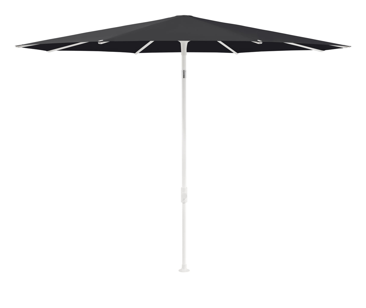 Glatz SMART Sonnenschirm matt weiss pulverbeschichtet - rund