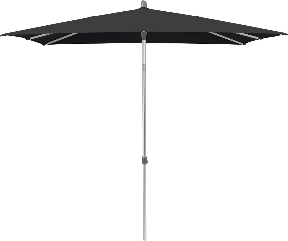 Glatz ALU-SMART Sonnenschirm, Gestell Aluminium natureloxiert- quadratisch