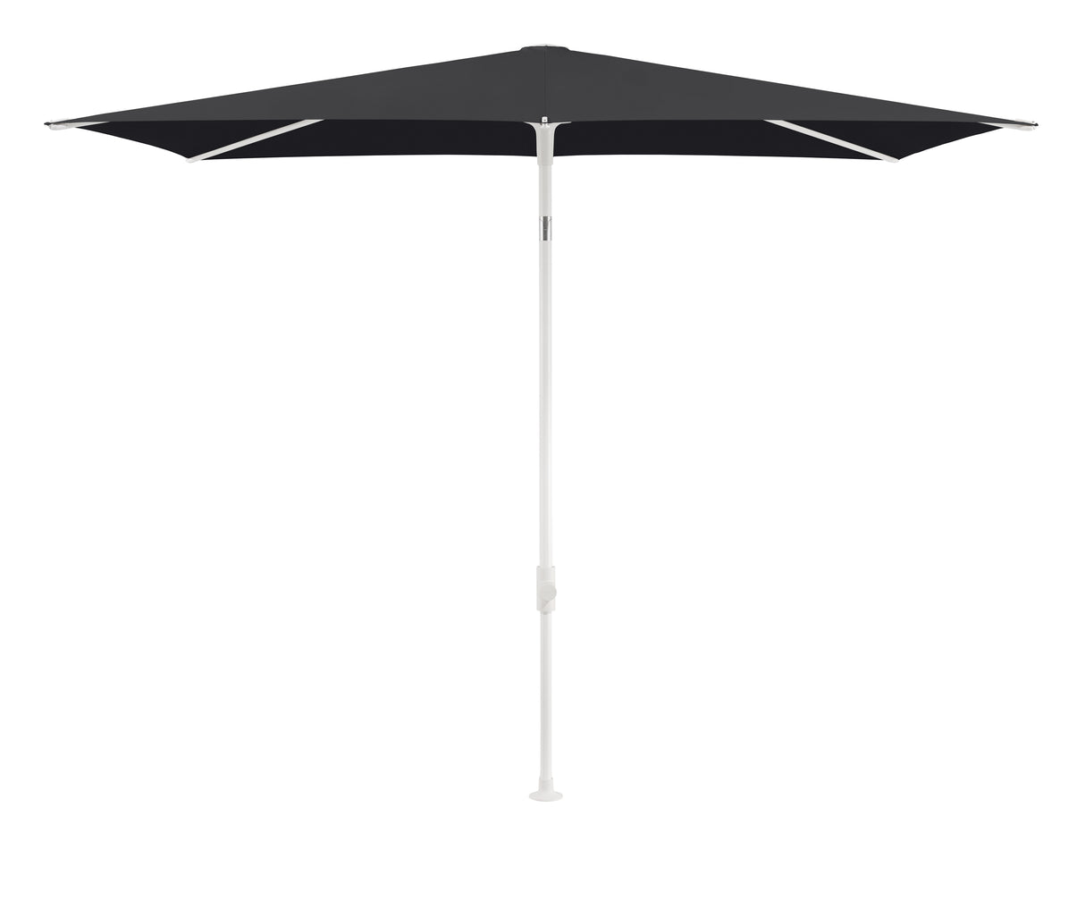 Glatz TWIST Sonnenschirm matt weiß pulverbeschichtet - rechteckig