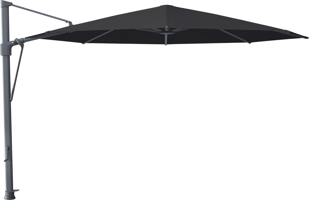 Glatz VITA Sfera Ampelschirm, Gestell Aluminium, seidengrau oder anthrazit pulverbeschichtet, Ø 375 cm