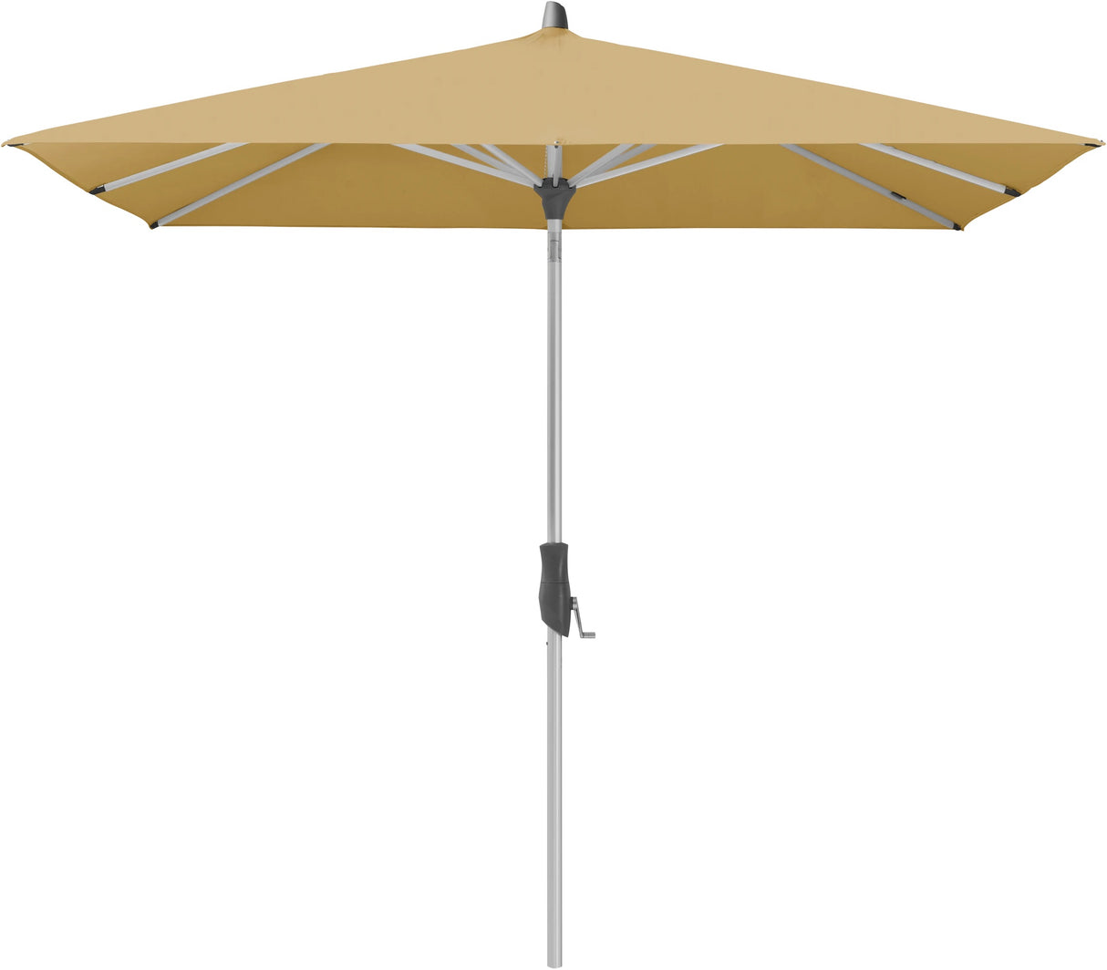 Glatz ALU-TWIST Sonnenschirm, Gestell Aluminium natureloxiert - rechteckig