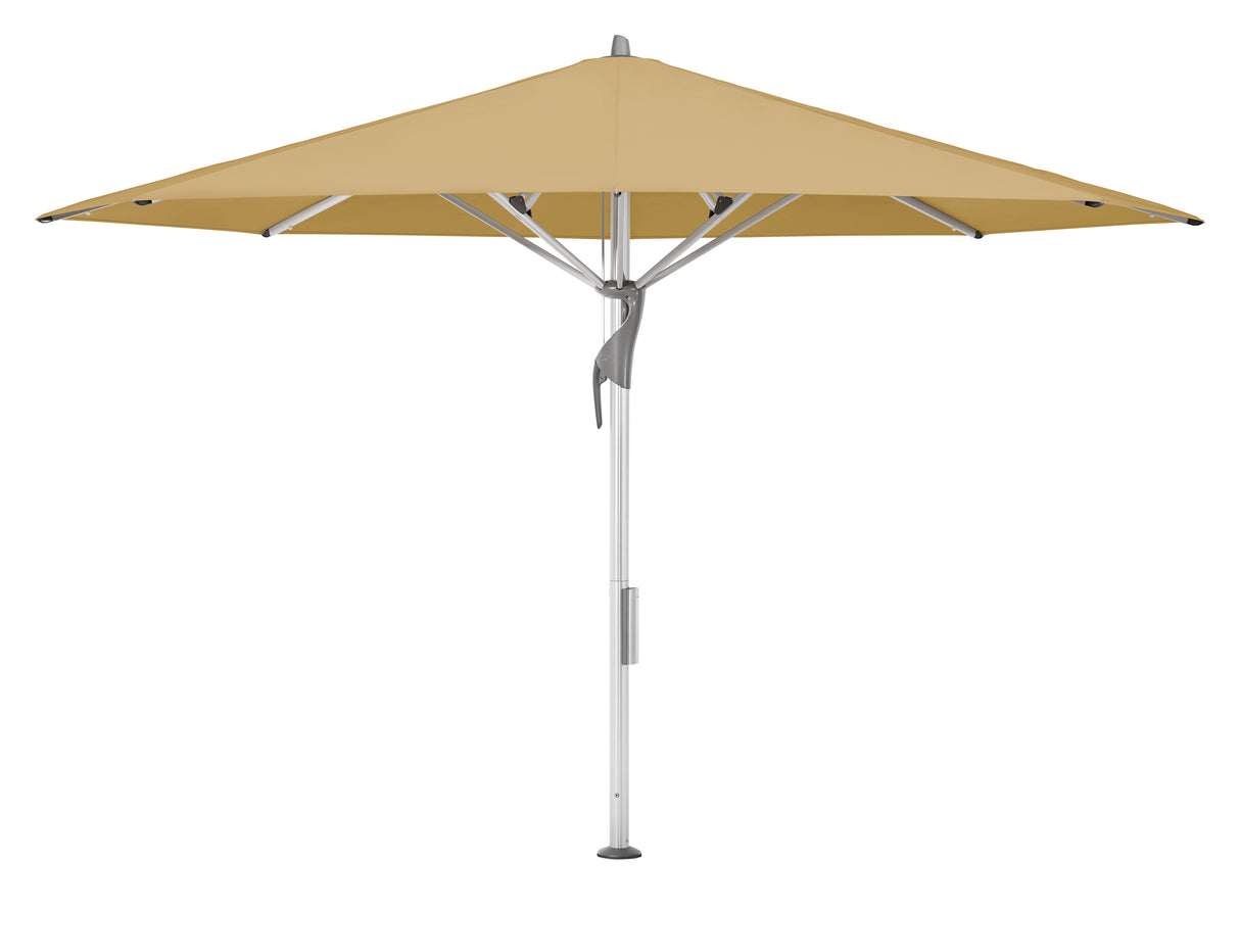 Glatz Gastronomieschirm - FORTELLO LED, Gestell Aluminium natureloxiert, Ø 400 cm , rund