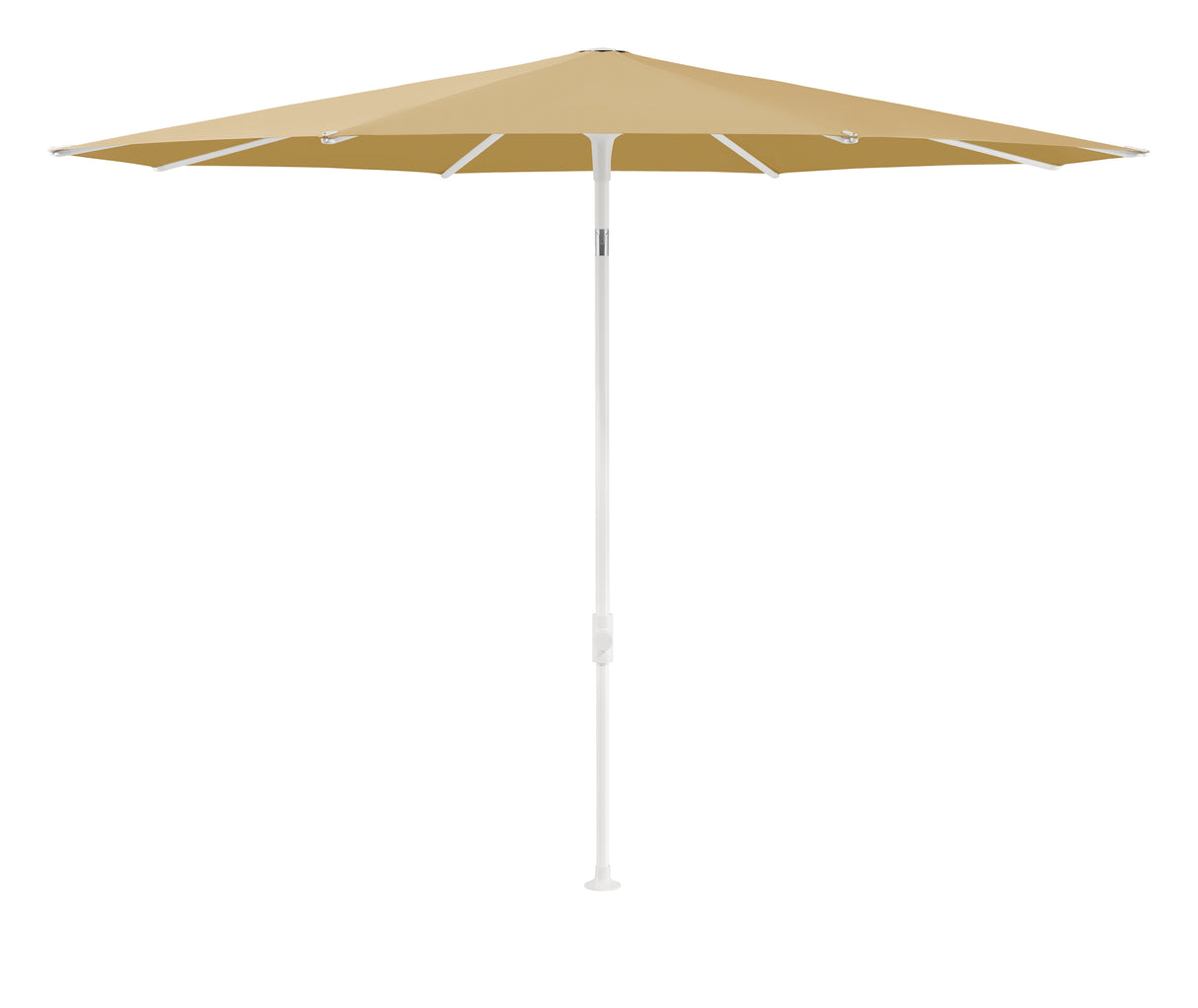 Glatz SMART Sonnenschirm matt weiss pulverbeschichtet - rund