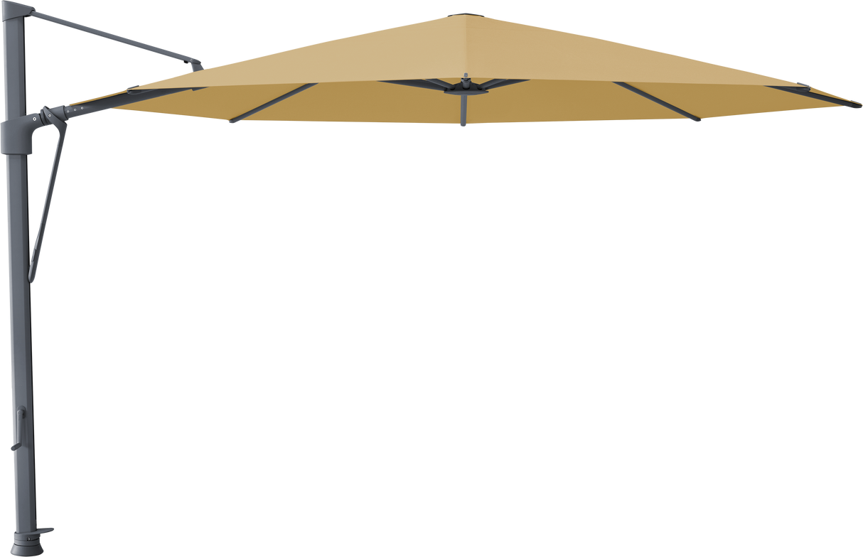 Glatz VITA Sfera Ampelschirm, Gestell Aluminium, seidengrau oder anthrazit pulverbeschichtet, Ø 375 cm