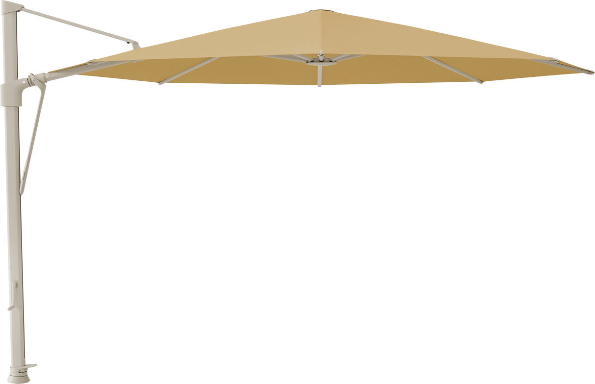 Glatz VITA Sfera Ampelschirm, Gestell Aluminium, seidengrau oder anthrazit pulverbeschichtet, Ø 375 cm