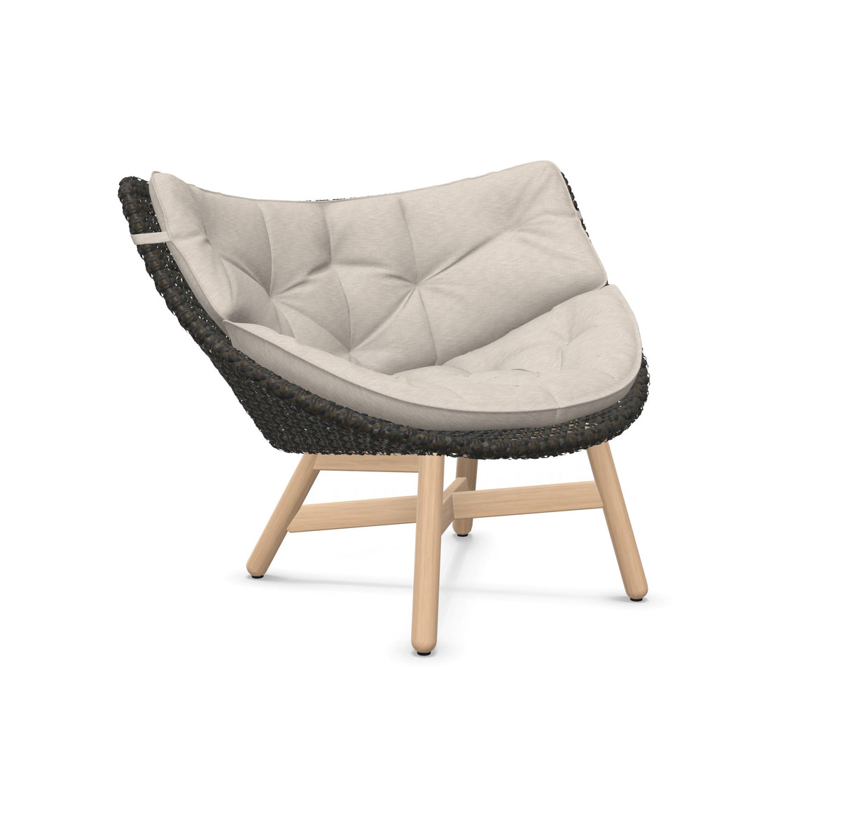 DEDON MBRACE Lounge Sessel Teak Gestell - Geflecht Arabica