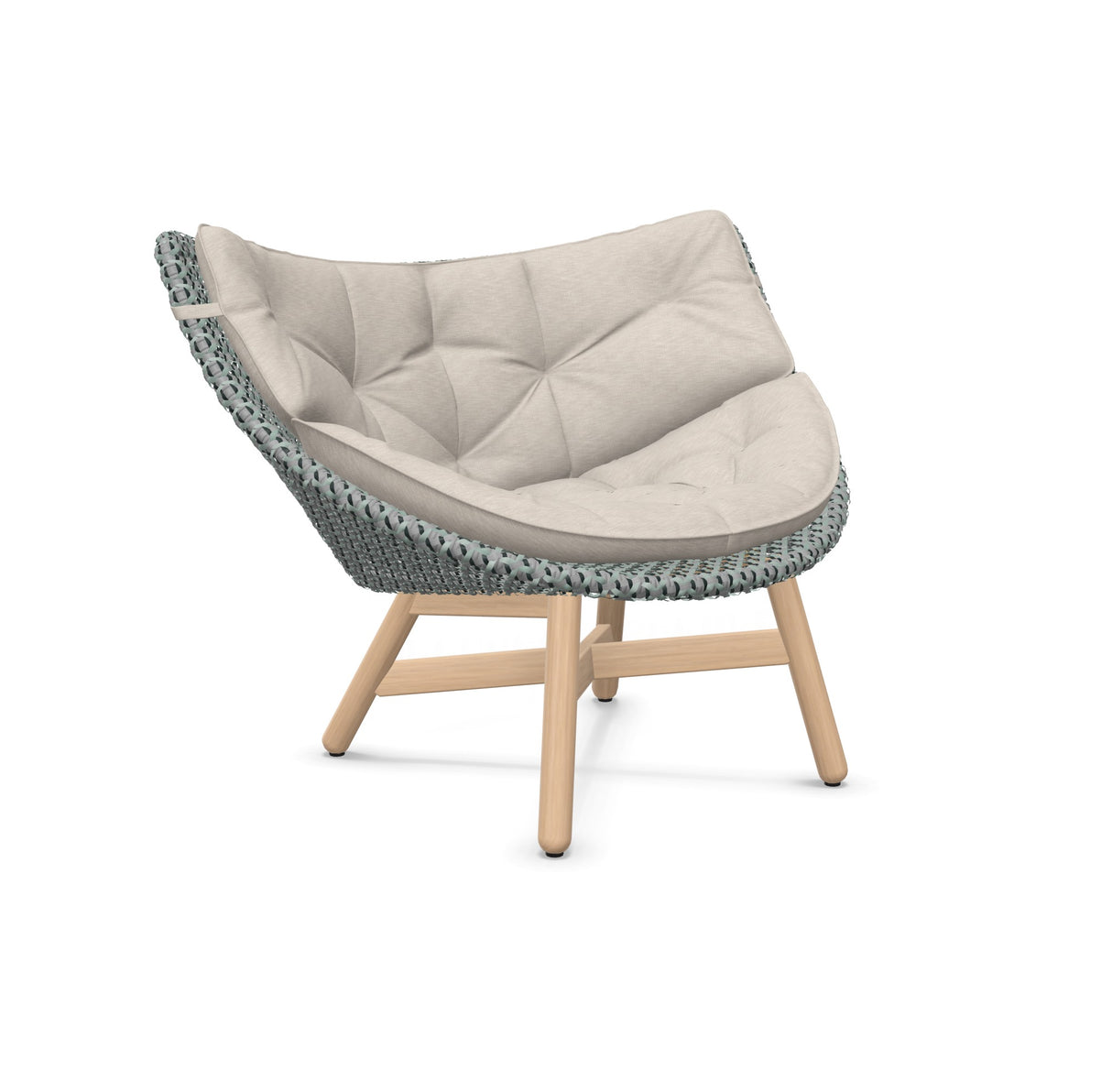 DEDON MBRACE Lounge Sessel Teak Gestell - Geflecht Baltic