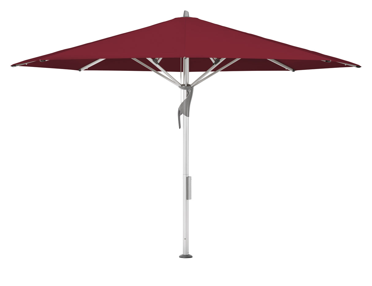 Glatz Gastronomieschirm - FORTELLO LED, Gestell Aluminium natureloxiert, Ø 400 cm , rund