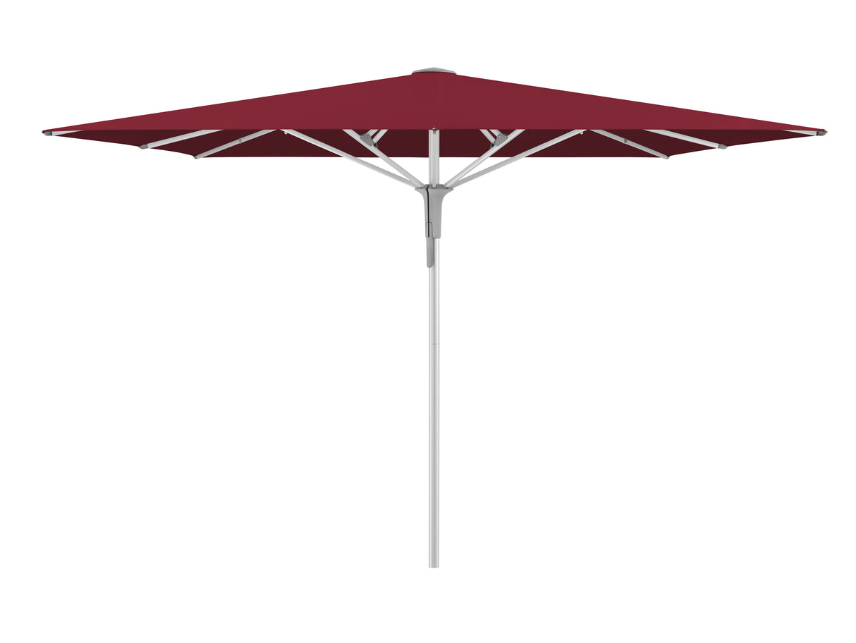 Glatz Gastronomieschirm - FORTERO Pro, Gestell Aluminium natureloxiert, 300 x 300 cm, quadratisch