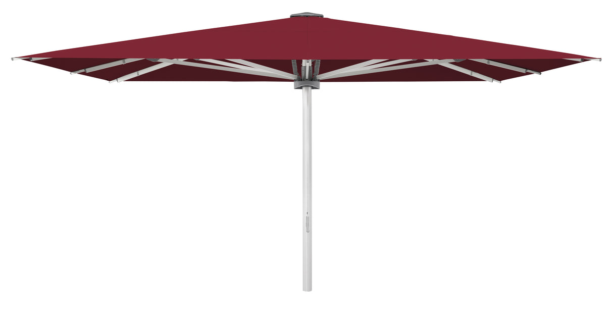 Glatz Großschirm - PALAZZO Style/E, Gestell Aluminium natureloxiert, mit Motor - quadratisch