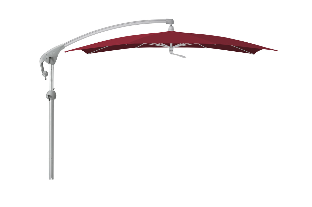 Glatz PENDALEX P+ Sonnenschirm, Gestell Aluminium natureloxiert - rechteckig