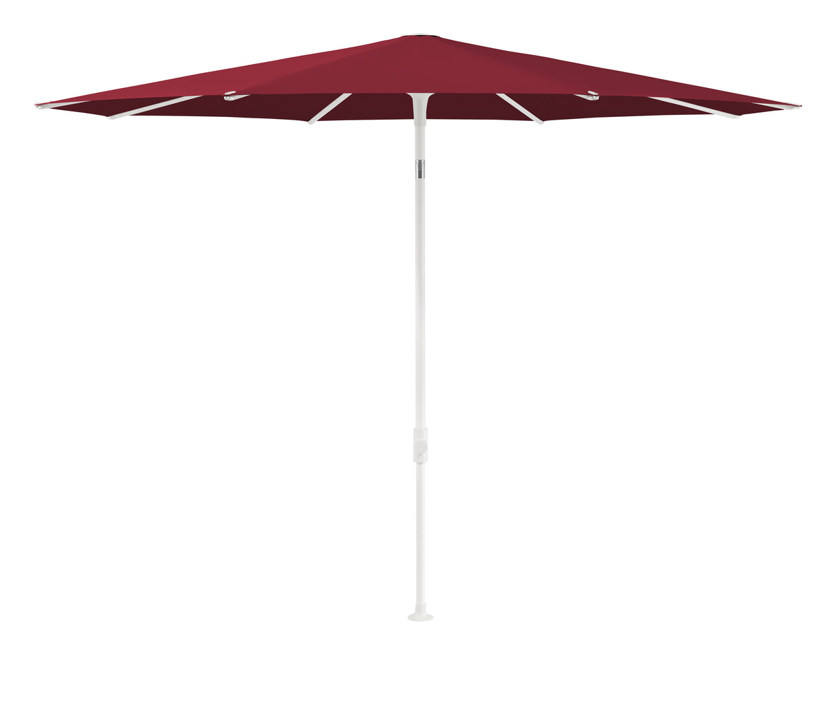 Glatz SMART Sonnenschirm matt weiss pulverbeschichtet - rund