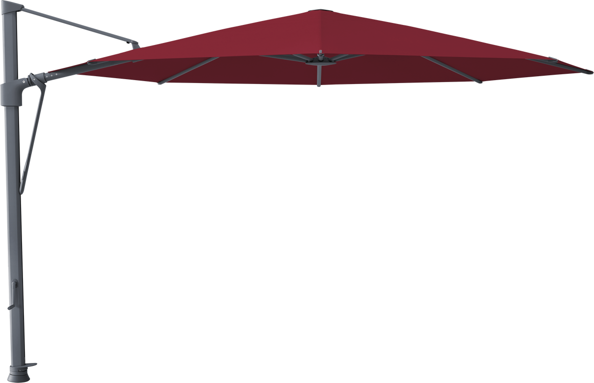 Glatz VITA Sfera Ampelschirm, Gestell Aluminium, seidengrau oder anthrazit pulverbeschichtet, Ø 375 cm