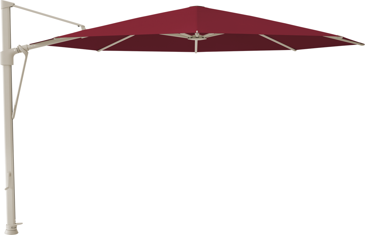 Glatz VITA Sfera Ampelschirm, Gestell Aluminium, seidengrau oder anthrazit pulverbeschichtet, Ø 375 cm