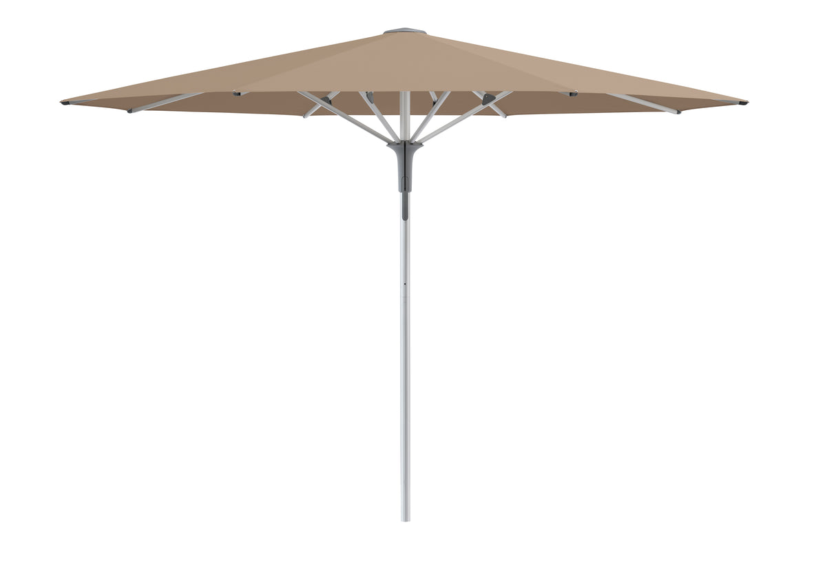 Glatz Gastronomieschirm - FORTERO Pro, Gestell Aluminium natureloxiert, Ø 350 cm, rund