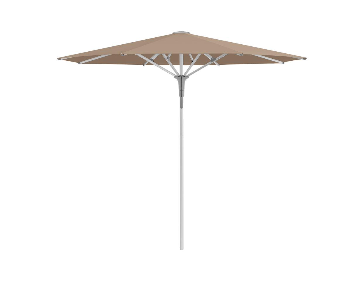 Glatz Gastronomieschirm - FORTINO Pro, Gestell Aluminium natureloxiert, Ø 250 cm - Ø 300 cm, rund