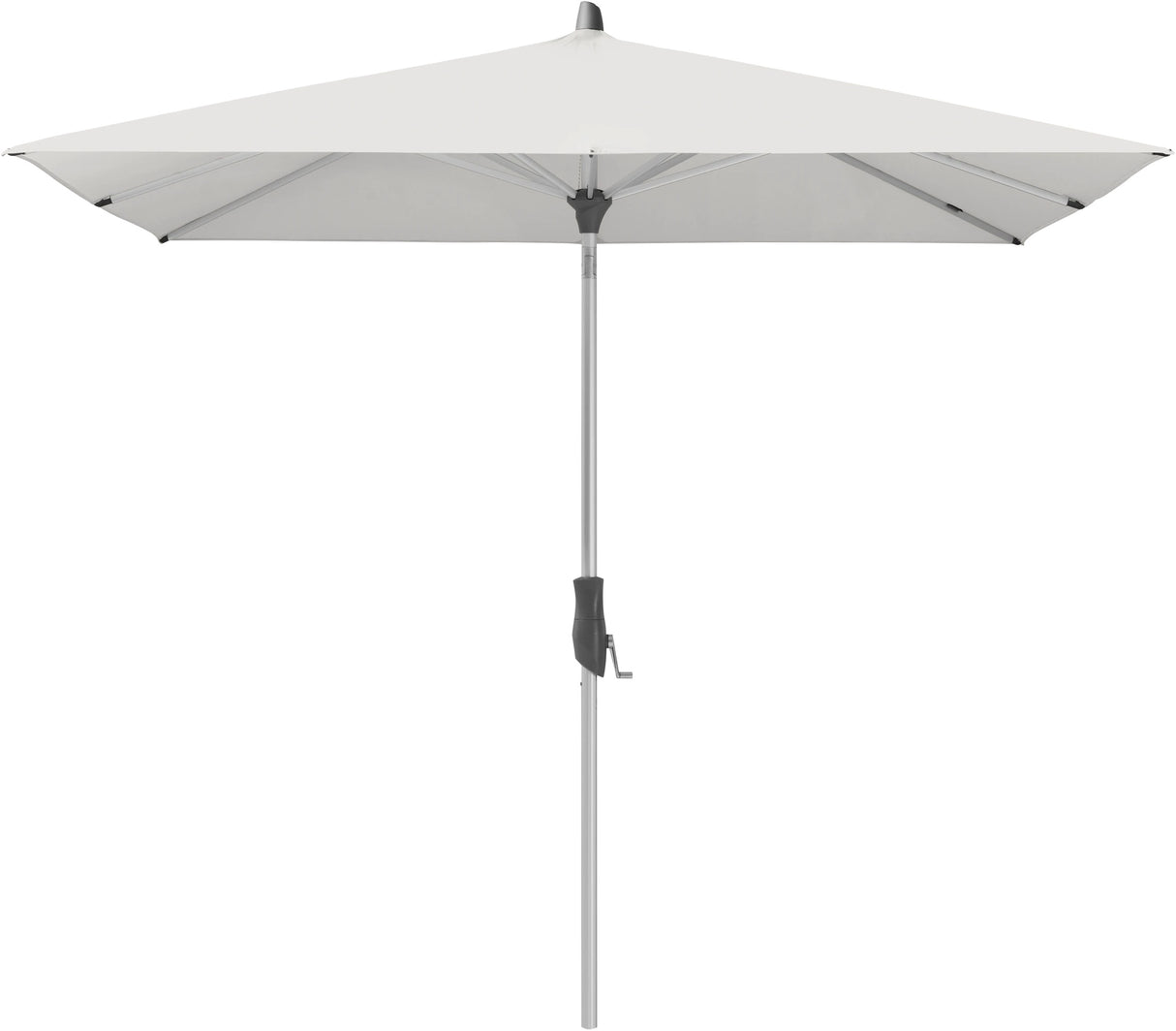 Glatz ALU-TWIST Sonnenschirm, Gestell Aluminium natureloxiert - rechteckig