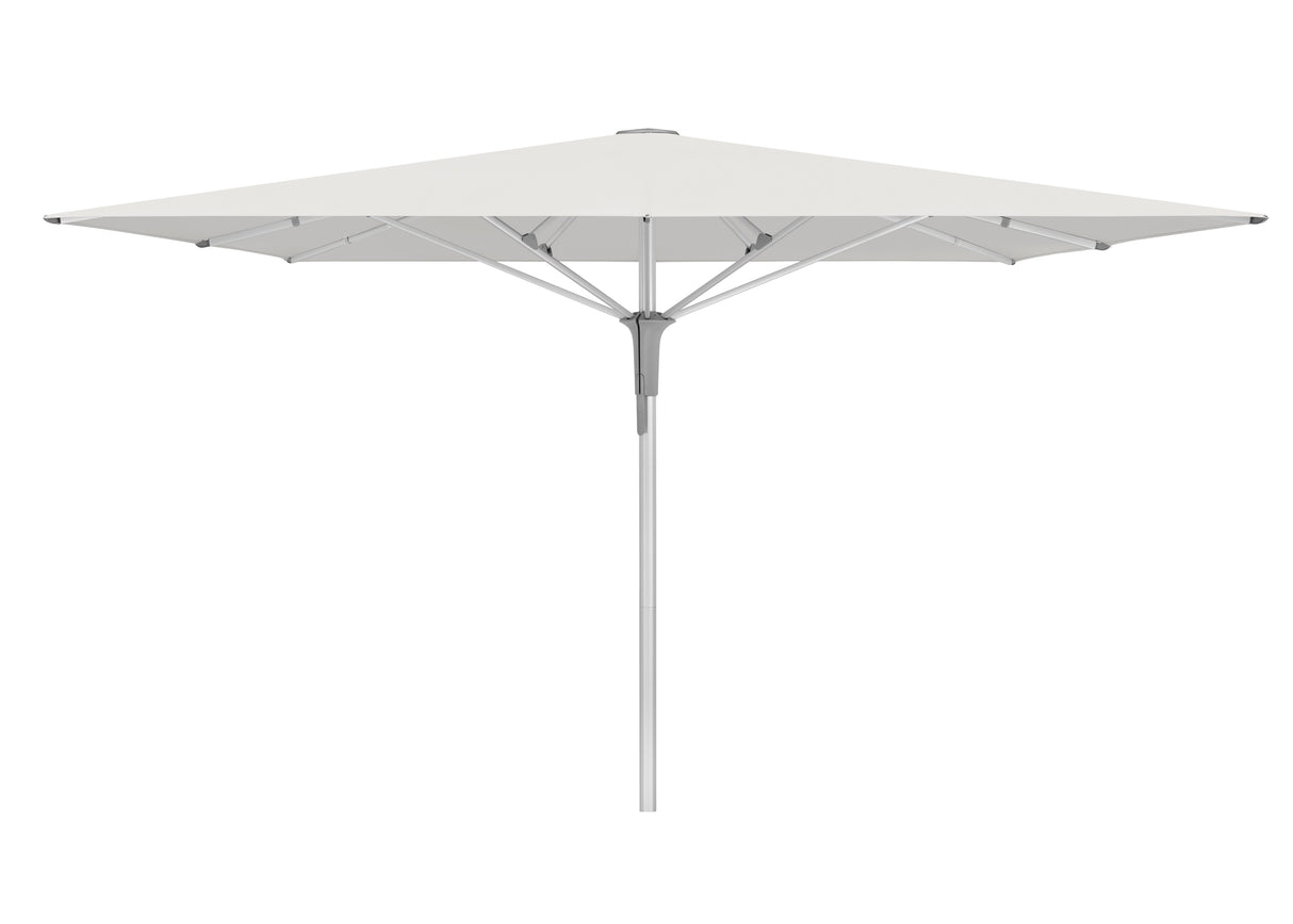 Glatz Gastronomieschirm - FORTELLO Pro, Gestell Aluminium natureloxiert, 350 x 350 cm / 400 x 400 cm / 400 x 300 cm,