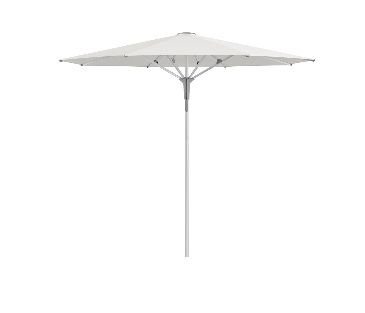 Glatz Gastronomieschirm - FORTINO Pro, Gestell Aluminium natureloxiert, Ø 250 cm - Ø 300 cm, rund