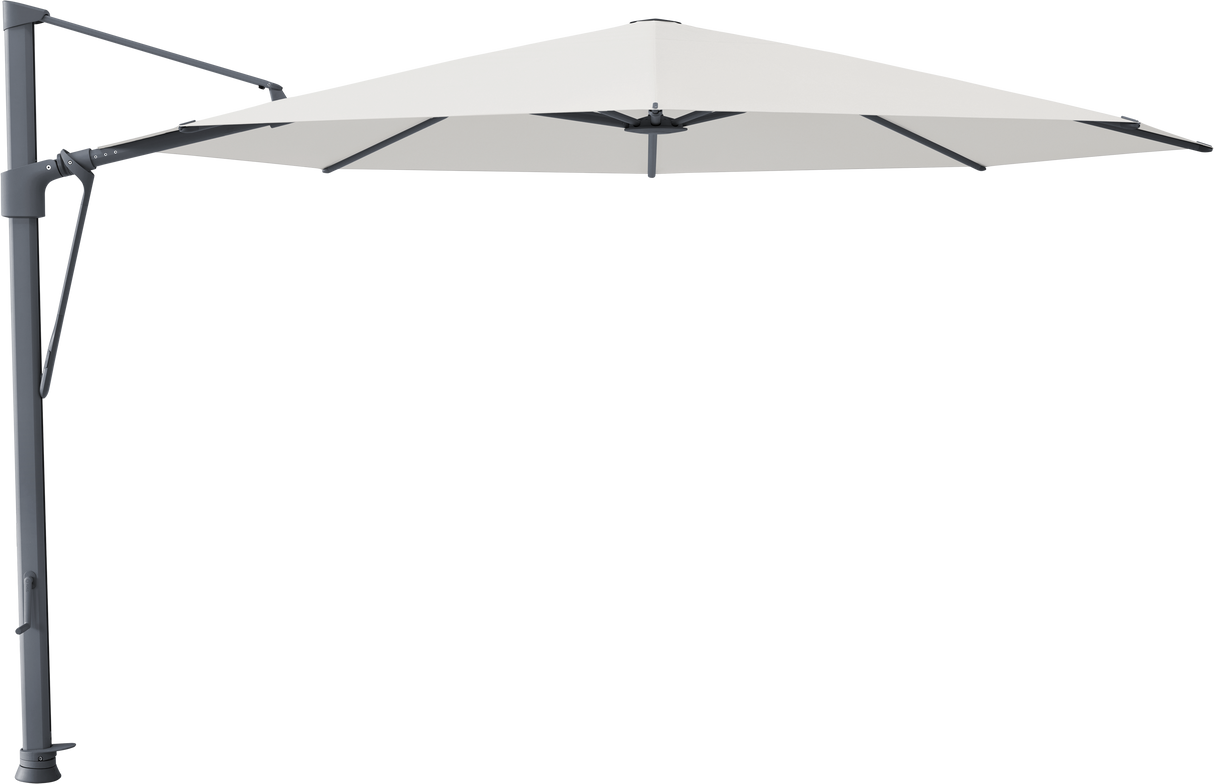 Glatz VITA Sfera Ampelschirm, Gestell Aluminium, seidengrau oder anthrazit pulverbeschichtet, Ø 375 cm