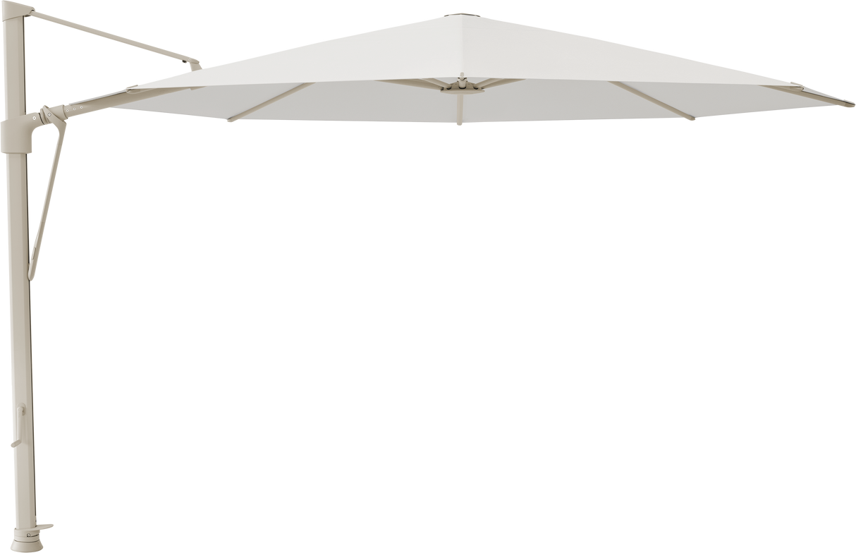 Glatz VITA Sfera Ampelschirm, Gestell Aluminium, seidengrau oder anthrazit pulverbeschichtet, Ø 375 cm