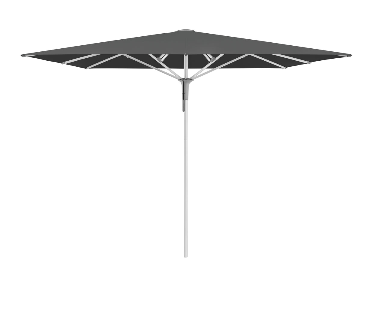 Glatz Gastronomieschirm - FORTINO Pro, Gestell Aluminium natureloxiert, 200 x 200 cm - 250 x 250 cm, rquadratisch