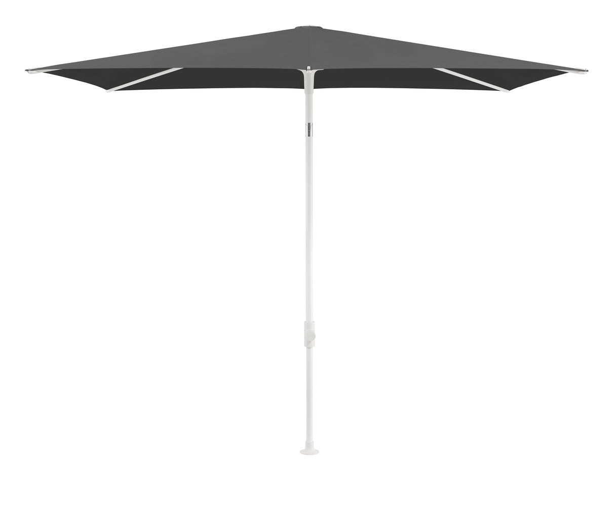 Glatz TWIST Sonnenschirm matt weiß pulverbeschichtet - rechteckig