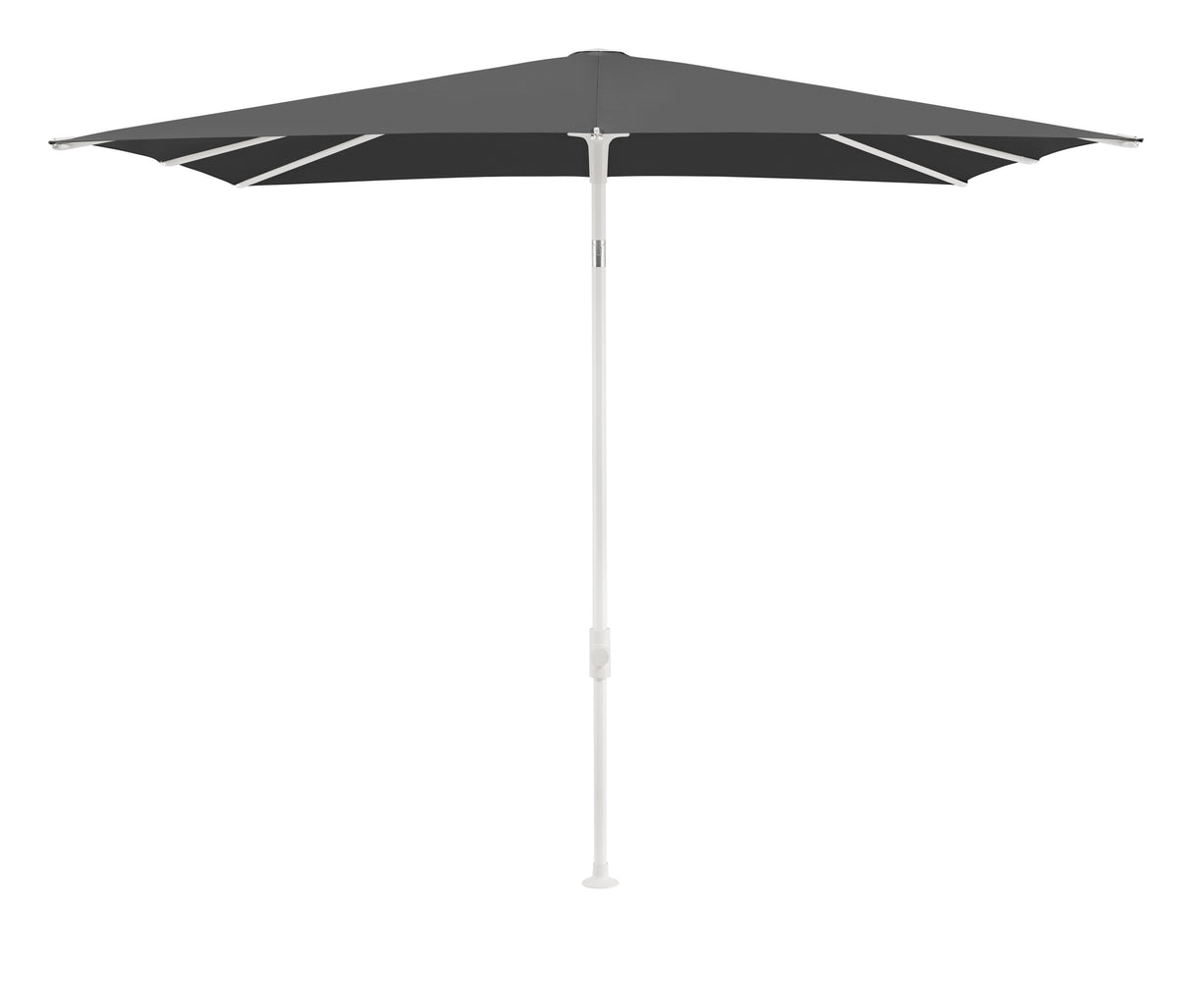 Glatz SMART Sonnenschirm matt weiß pulverbeschichtet - quadratisch