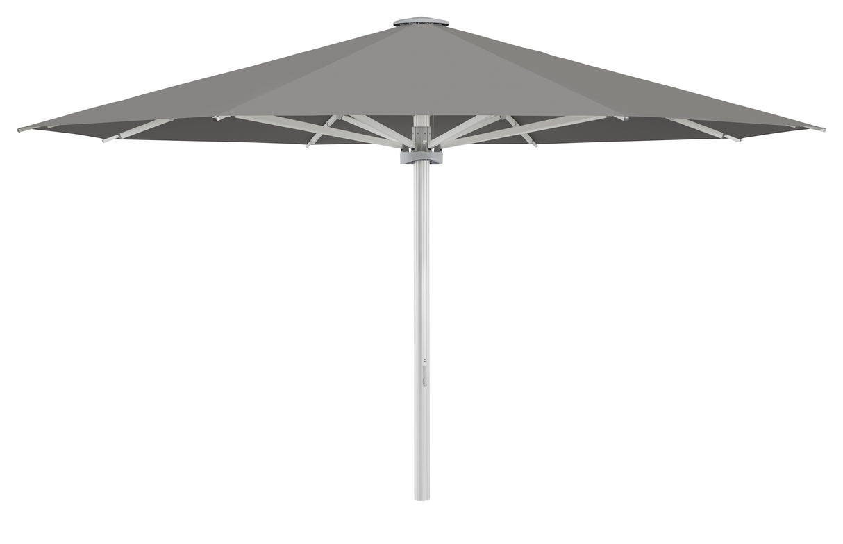 Glatz Großschirm - PALAZZO Noblesse/E, Gestell Aluminium natureloxiert, Ø 400 cm - Ø 700 cm, Motor - rund