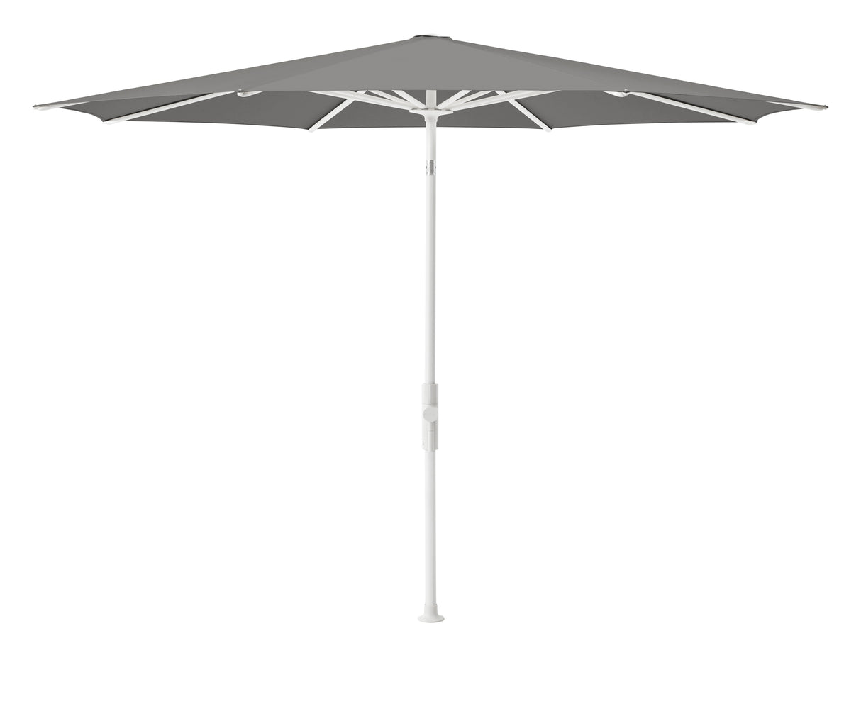 Glatz TWIST Sonnenschirm, matt weiss pulverbeschichtet - rund