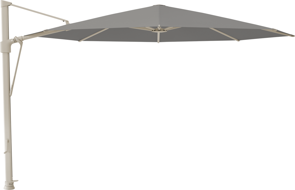 Glatz VITA Sfera Ampelschirm, Gestell Aluminium, seidengrau oder anthrazit pulverbeschichtet, Ø 375 cm