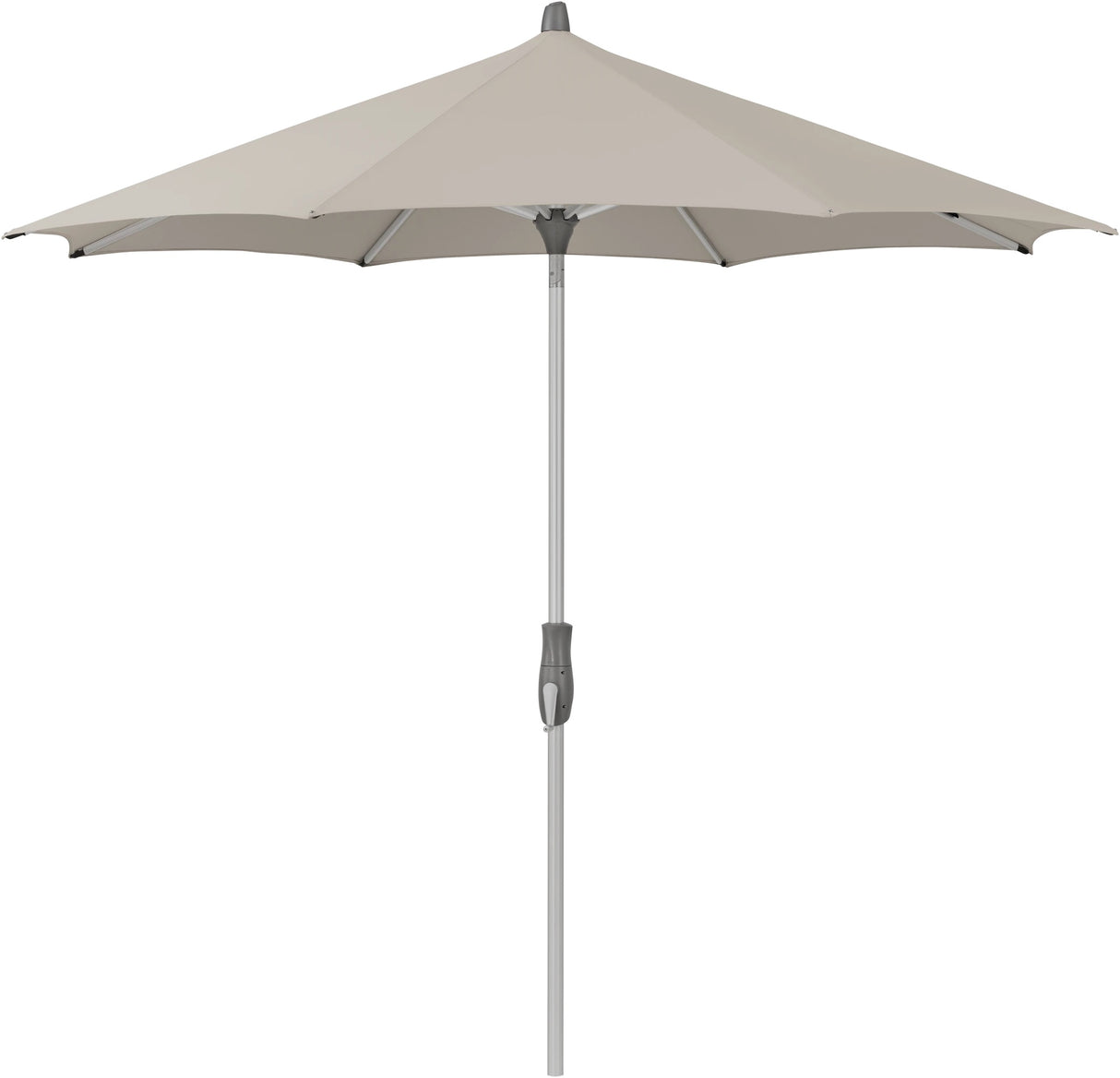 Glatz ALU-TWIST Sonnenschirm, Gestell Aluminium natureloxiert, rund