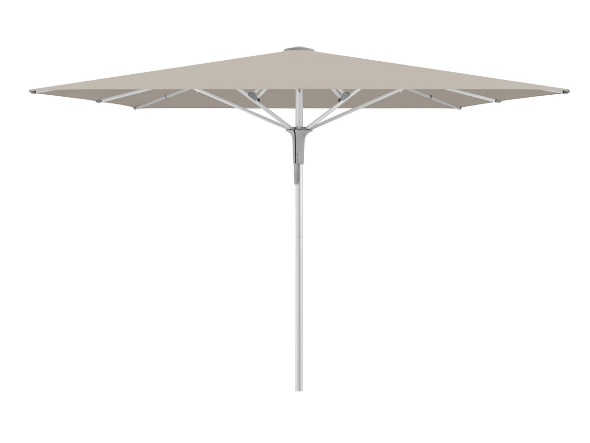 Glatz Gastronomieschirm - FORTERO Pro, Gestell Aluminium natureloxiert, 300 x 200 - 350 x 250 cm, rechteckig