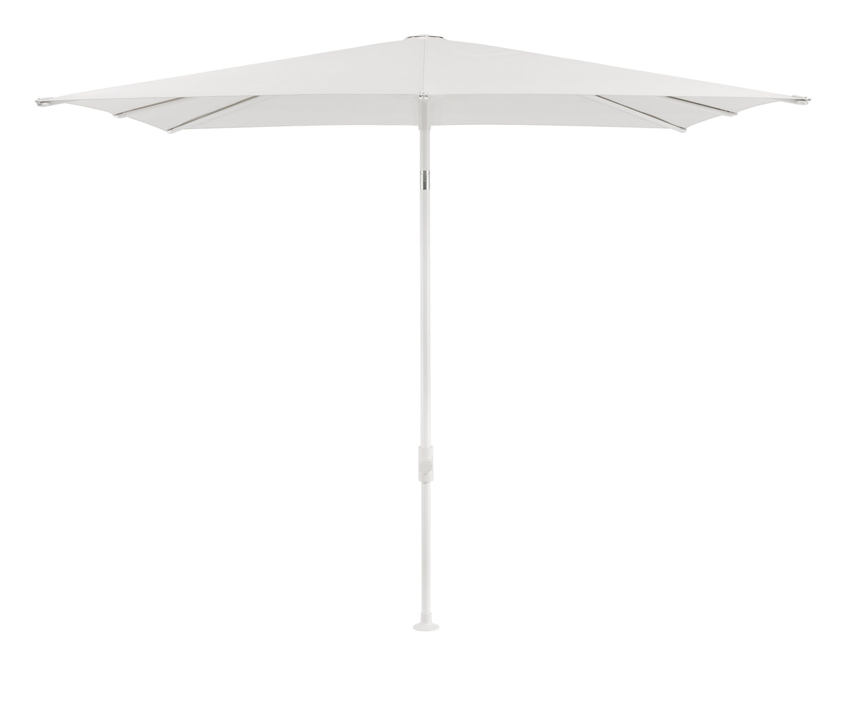 Glatz SMART Sonnenschirm matt weiß pulverbeschichtet - quadratisch
