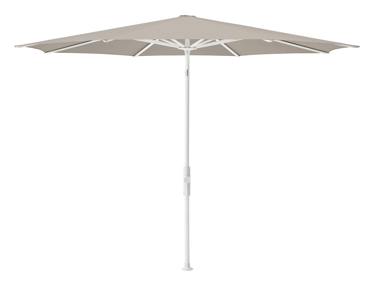 Glatz TWIST Sonnenschirm, matt weiss pulverbeschichtet - rund