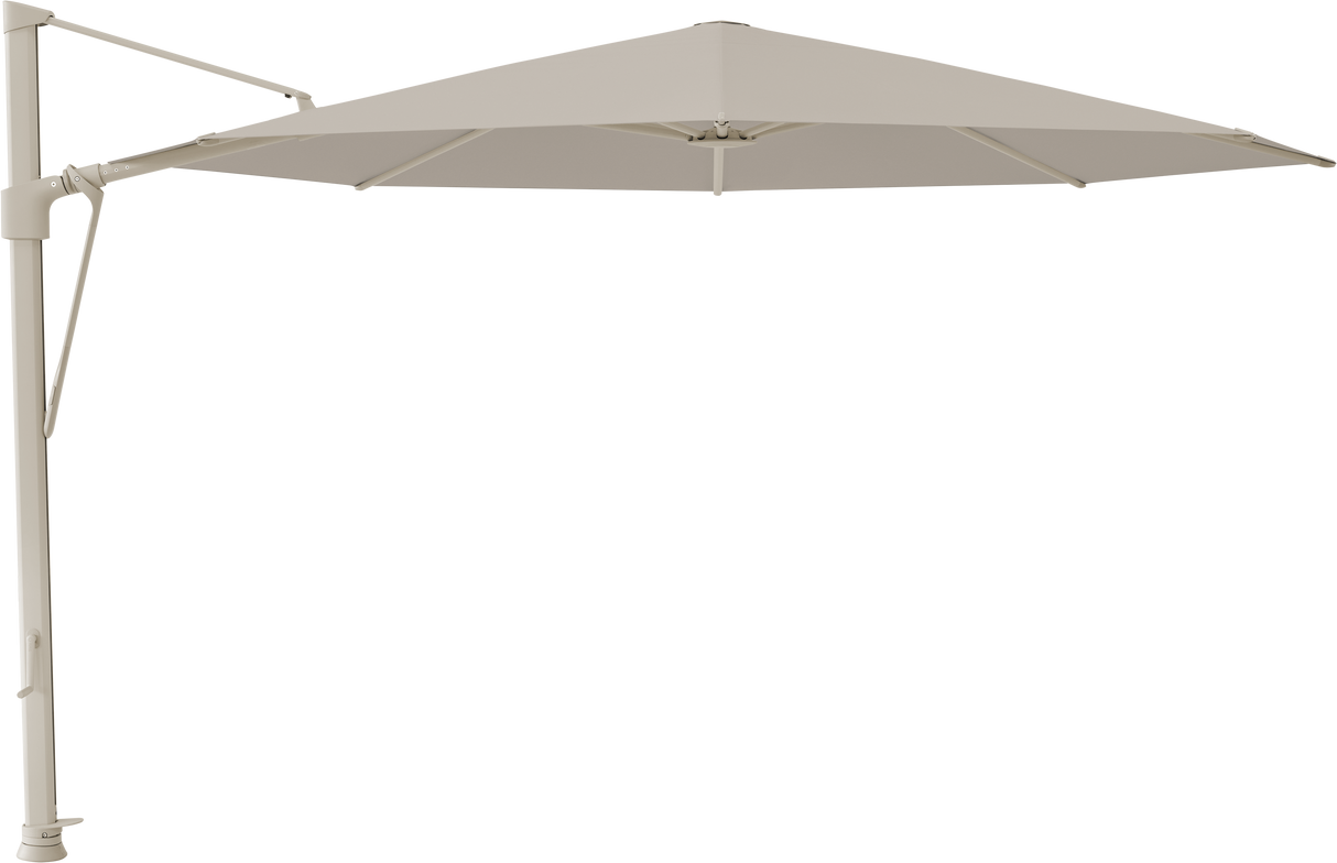 Glatz VITA Sfera Ampelschirm, Gestell Aluminium, seidengrau oder anthrazit pulverbeschichtet, Ø 375 cm