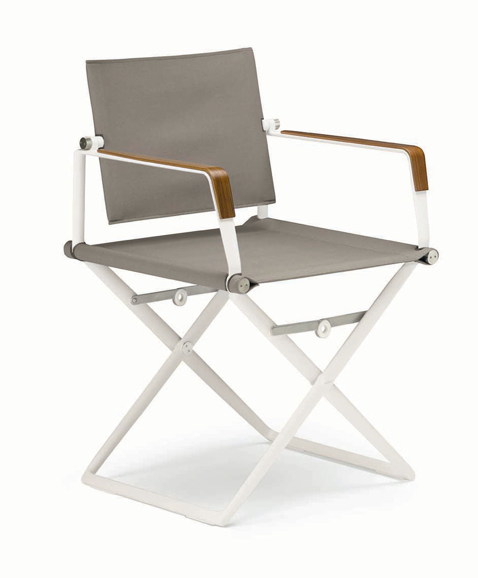 DEDON SEAX Armlehnenstuhl mit Holzdekor