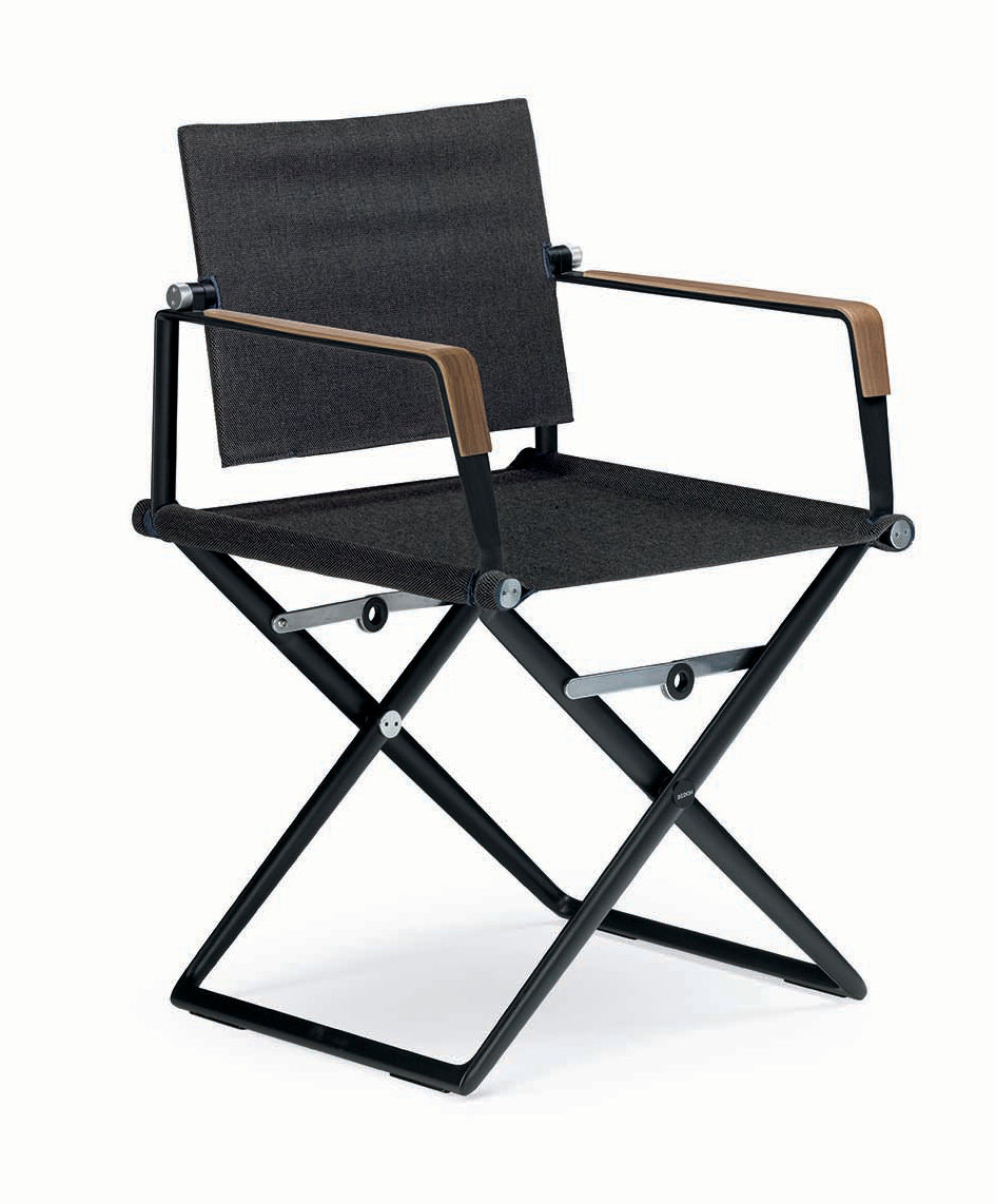 DEDON SEAX Armlehnenstuhl mit Holzdekor