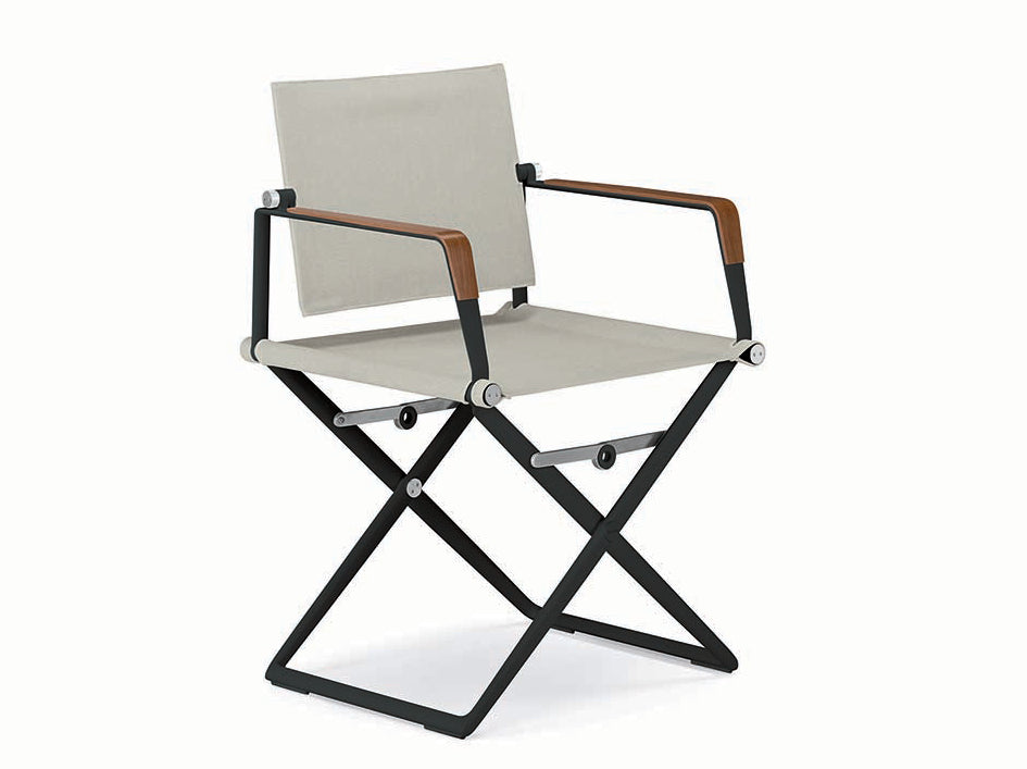 DEDON SEAX Armlehnenstuhl mit Holzdekor