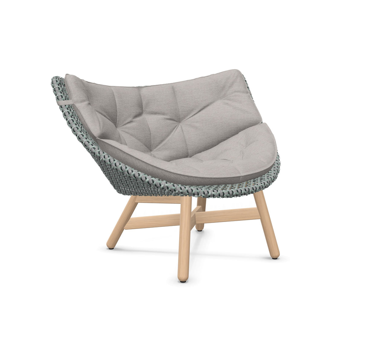 DEDON MBRACE Lounge Sessel Teak Gestell - Geflecht Baltic