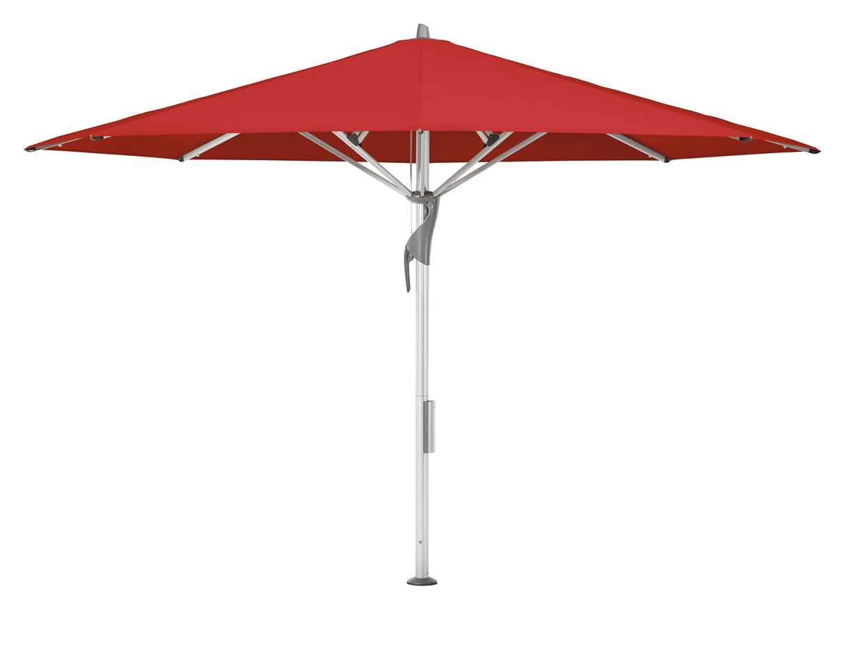 Glatz Gastronomieschirm - FORTELLO LED, Gestell Aluminium natureloxiert, Ø 400 cm , rund