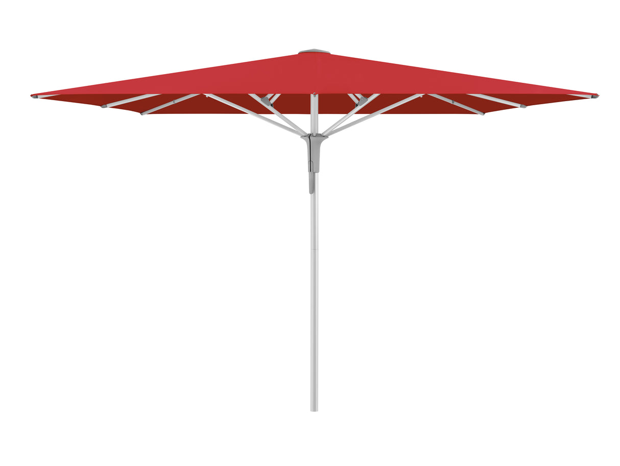 Glatz Gastronomieschirm - FORTERO Pro, Gestell Aluminium natureloxiert, 300 x 300 cm, quadratisch
