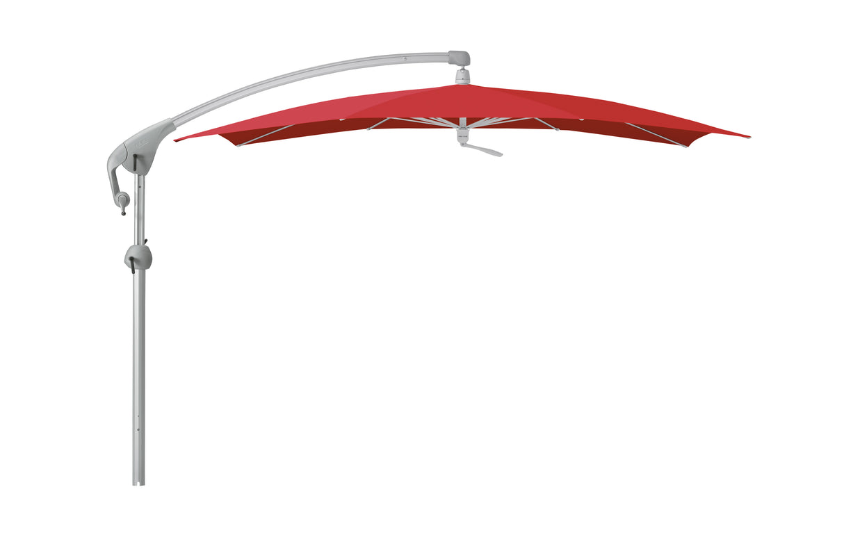 Glatz PENDALEX P+ Sonnenschirm, Gestell Aluminium natureloxiert - rechteckig